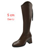 Below The Knee Female Plus Size Stretch Long Boots