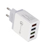 Cargador USB de carga rápida 3,0, 4 adaptadores de teléfono para tableta, cargador móvil de pared portátil, cargador rápido