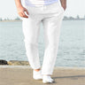 Men's Linen Summer Casual Pants Drawstring Trousers