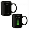 Battery display thermal temperature cup temperature sensitive color cup ceramic coffee mug