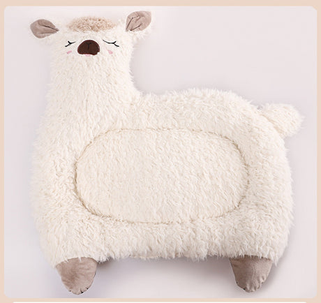 Cama para mascotas de alpaca Cama cálida para perros y gatos de felpa