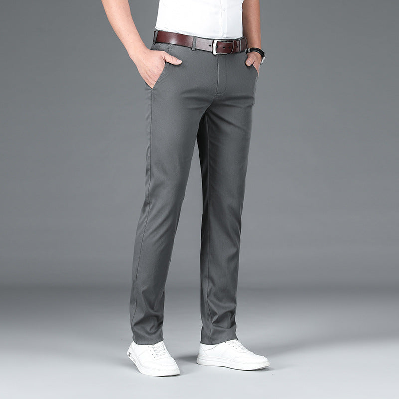 Ice Silk Trousers Casual Men's Summer