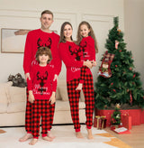 Conjunto de pijamas navideños para familia, pijamas navideños, pantalones con parte superior de alce, pijamas para familia, mamá, papá, niños y bebés