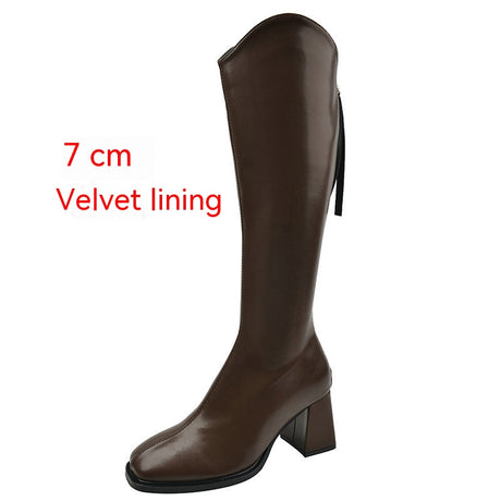 Below The Knee Female Plus Size Stretch Long Boots