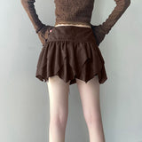 Women's Irregular Lace-up Waist Skirt