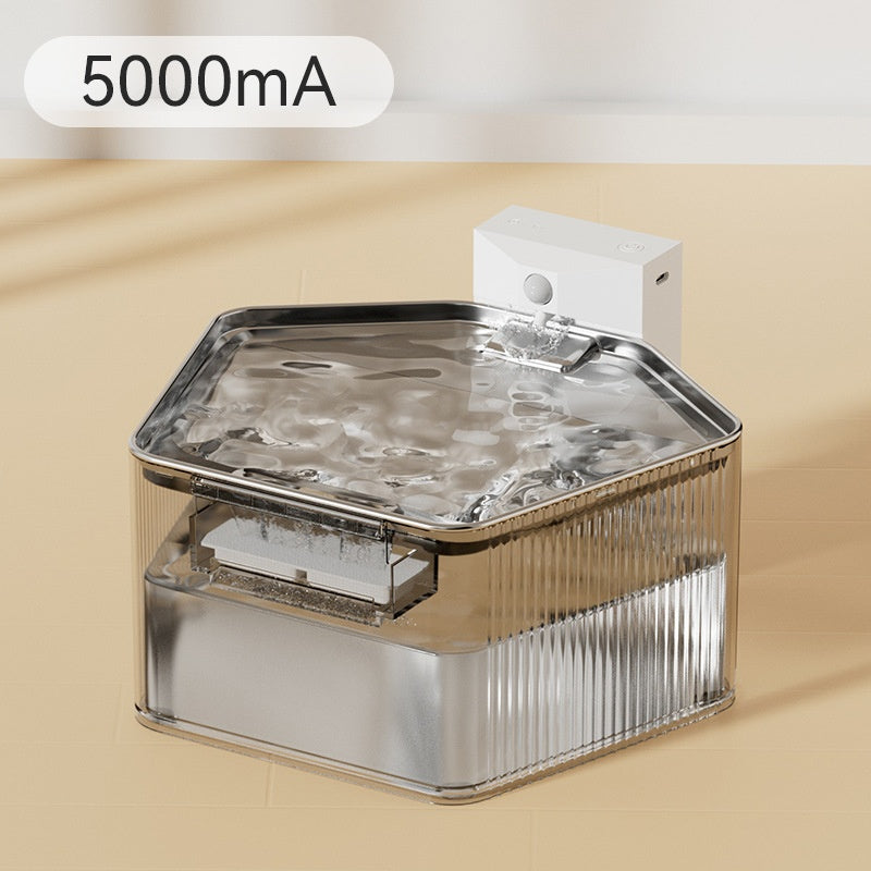 Pet Stainless Steel Induction Water Fountain