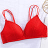 Lace Thin Clothes Without Steel Ring Push Up Bras