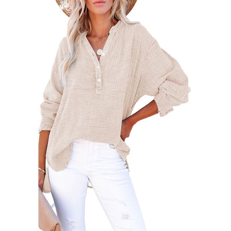 Loose Casual Style Cotton Pullover