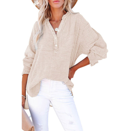 Loose Casual Style Cotton Pullover