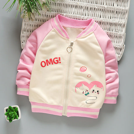 Boys And Girls Jackets Korean Baseball Uniforms Children's Babies Casual Western Style