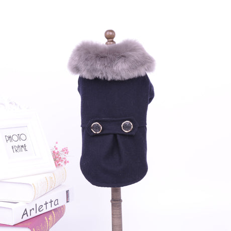 Pet Products Bipedal Solid Color Dog Autumn Winter Coat