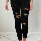 Women's Patch Stretch Skinny Jeans