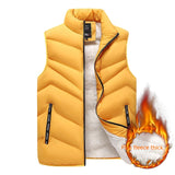 Down Cotton Vest Winter Fleece-lined Warm Berber Fleece Vest Men's Thickened Youth Coat