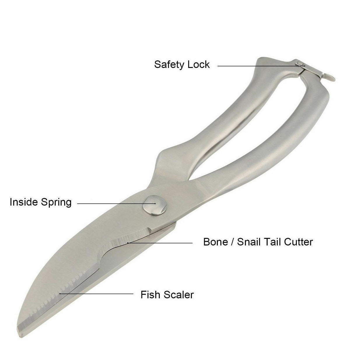 Knives Kitchen Shears Stainless Steel Poultry Fish Chicken Bone Scissors Kitchen Gadgets Chef Japanese Knife Cooking Stainless Steel Poultry Chicken Bone Scissors