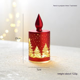 Christmas Luminous Glass Desktop Decoration