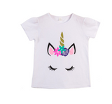 Cotton printed children's short sleeve