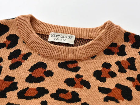 Nuevo jersey de leopardo de estilo coreano para niños