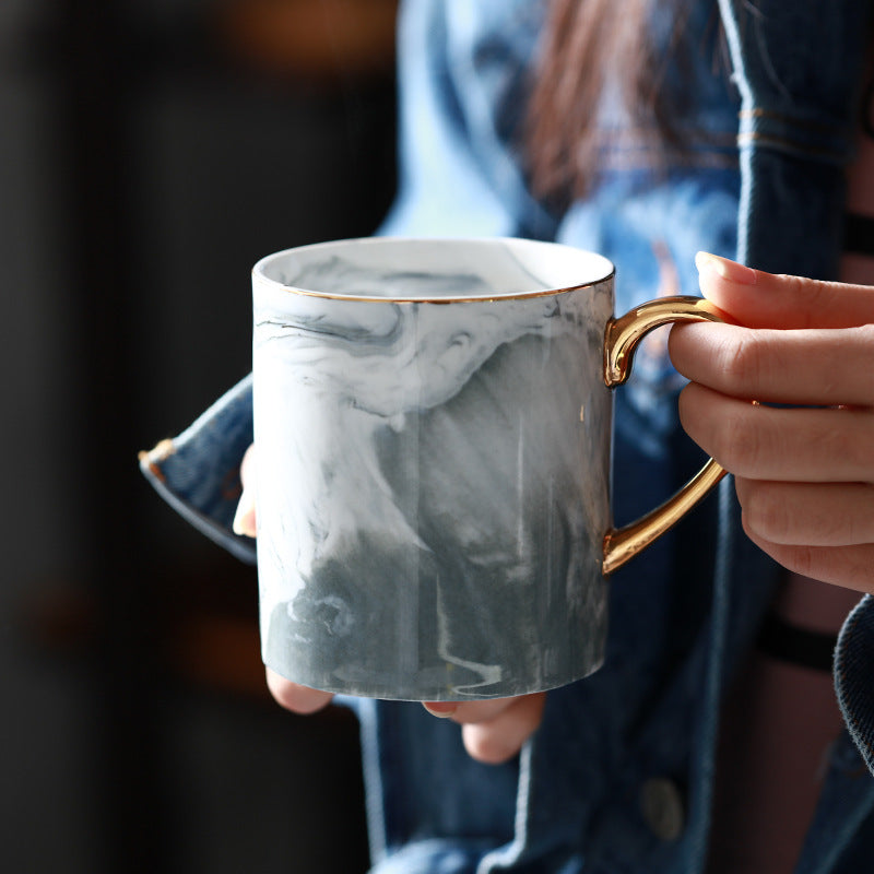 Tazas de café de mármol