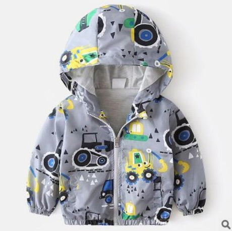 Boy jacket casual hooded jacket