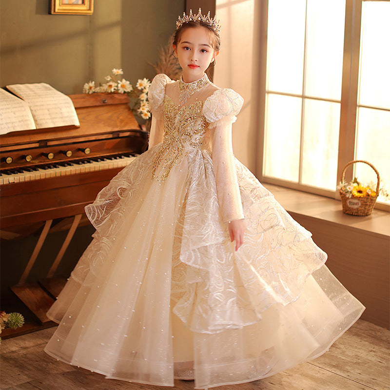 Cumpleaños de niños Princesa Niña Anfitriona Vestido de niños