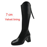 Below The Knee Female Plus Size Stretch Long Boots