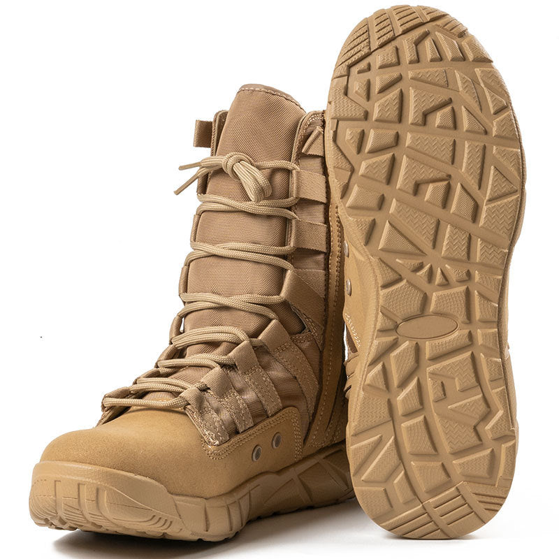 New High Top Combat Green Desert Boots Lightweight