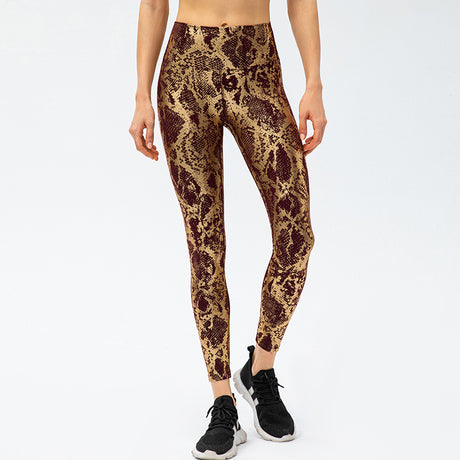 Women's Snake Print Yoga Trousers