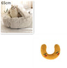 2 In 1 Dog And Cat Bed Pet Winter Bed Round Plush Warm Bed House Soft Long Plush Pets Bed