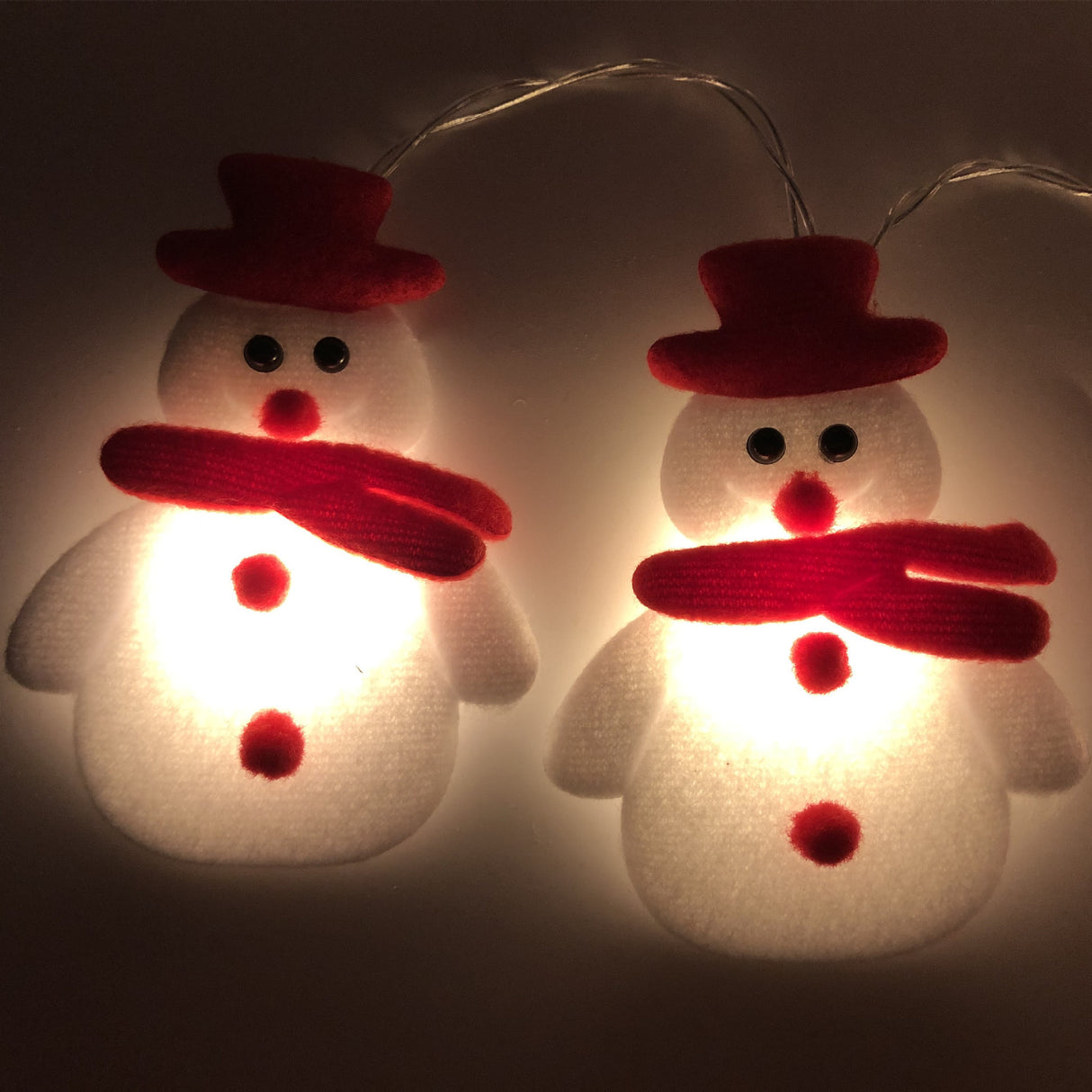 2023 Christmas Decoration Snowman LED String Lights Garland Xmas Fairy Lights Decor For Home Navidad Christmas Ornament New Year