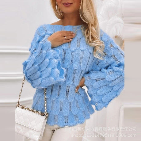 Autumn And Winter Elegant Texture Knitted Sweaters Women's Clothing