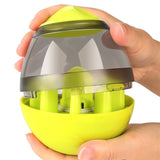 Vaso de bolas de comida para perros, dispensador de alimentador para cachorros y mascotas, tazón de juguete, comida para fugas, alimentador interactivo de vaso para mascotas, dispensador automático de alimentos, tazón, bolas interactivas