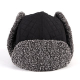 Fleece Warm Check Outdoor Ear Protection Hat