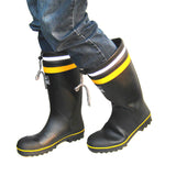 Attack Shield And Anti-stab Injured Industrial And Mining Rubber Knee-high Rain Boots Male Steel Head