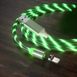 Cable de carga magnético Streamer Cable de carga rápida iluminación Cable Micro USB cargador magnético LED Cable tipo C