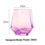 Clear glass cup whiskey glass