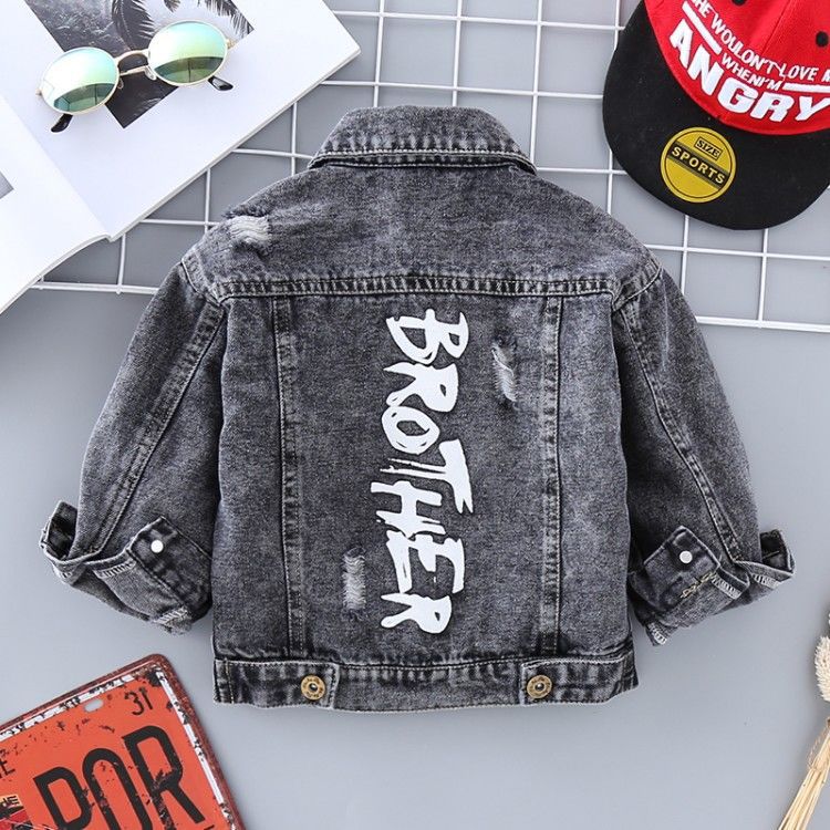 Boys' Denim Jacket Children's Jacket Trendy