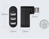 Divisor USB, divisor de concentrador USB, interfaz múltiple, eje de expansión de alta velocidad 2,0, color giratorio