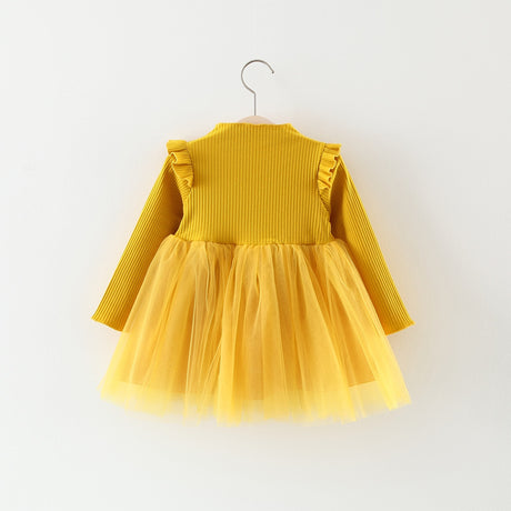 Autumn Girl Princess Dress Baby Girl Skirt Gauze Girl Children 0-1-2-3 Years Old Baby Girl Dress