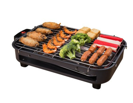 Factory directly for household barbecue square non-smoking electric oven carbon steel plate knob temperature control Korean electric baking tray customization