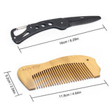 Man Hair Beard Shaving Set Bathroom Tool Brush Comb Shaving Scissors Clean Styling Set