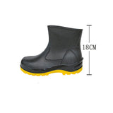 Labor Protection Rain Boots Men's Short Tube Low Top