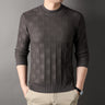 Solid Color Half Collar Thickened Men's Casual Sweater