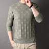 Solid Color Half Collar Thickened Men's Casual Sweater