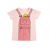 Cotton printed children's short sleeve