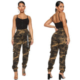 Slim Fit Camouflage Comfortable Leisure Tappered Stretch Overalls