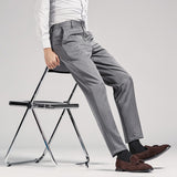 Men's Suit Pants Non-ironing Straight Business