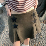 XINGX Patchwork Stitching Denim Skirt