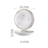 Marble Tableware Bowls Plates Rice