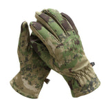 Outdoor Tactics Warm Soft Gloves Shark Leather Camouflage Windproof