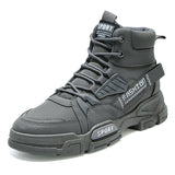 New Casual Outdoor Work Boots Fashion Men's Fashion British High Top